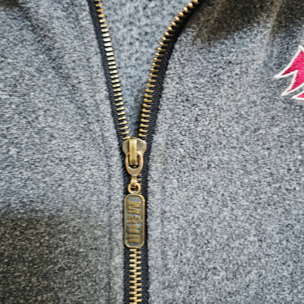 Vintage Mahr WSU Cougars Fleece Vest Gray Full Zip Made in USA Small - Picture 5 of 7